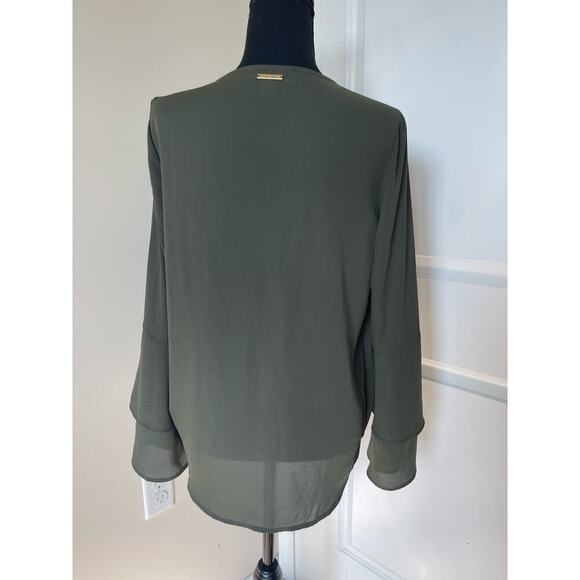 Michael Kors Olive Green Blouse - Picture 6 of 10